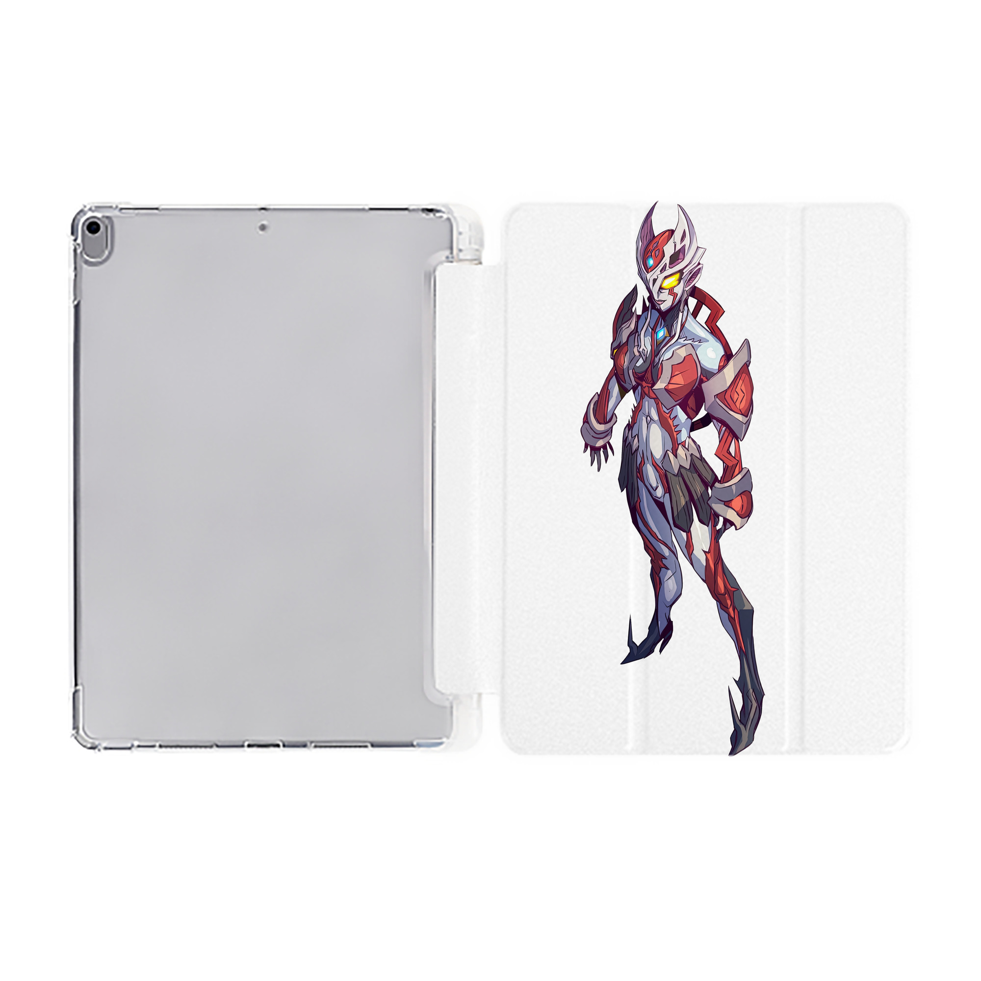 （画像用） ウルトラマン Ultraman IPad ケース ペン収納付き 三つ折りスタンド PUレザー×シリコン 対応機種9.5/10.5/10.9インチ